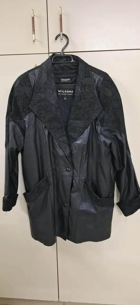 Chaqueta de cuero negra Wilsons - 1
