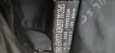 Chaqueta de cuero negra Wilsons - miniatura 4