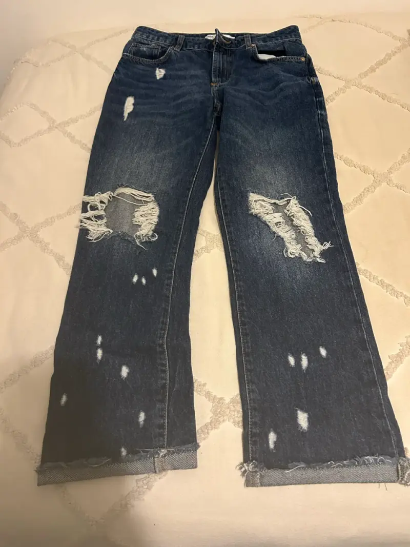 Jeans de mezclilla azul Sara - 2
