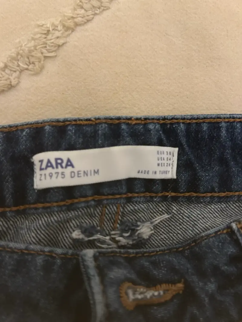 Jeans de mezclilla azul Sara - 3