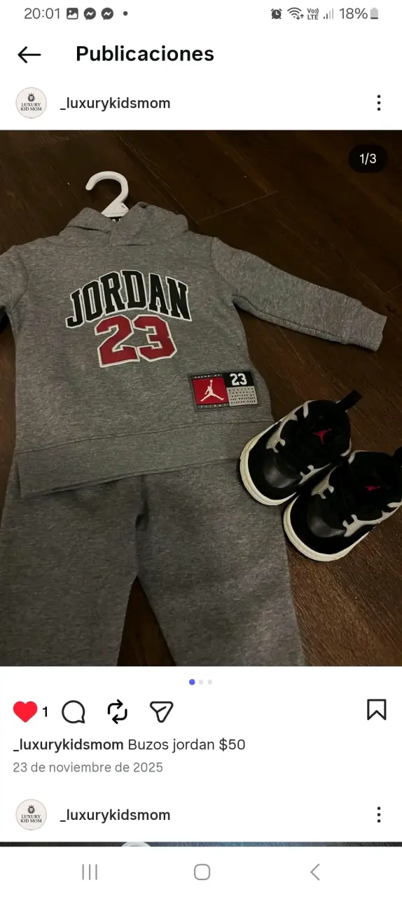 Conjunto Buzo Niño Jordan - 1