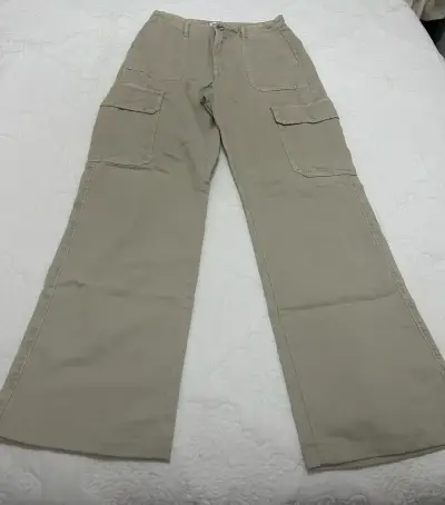 Pantalones cargo beige - miniatura 1