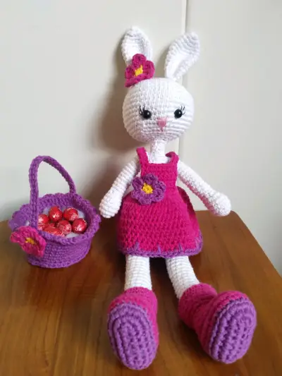 Conejo amigurumi tejido a crochet - miniatura 3
