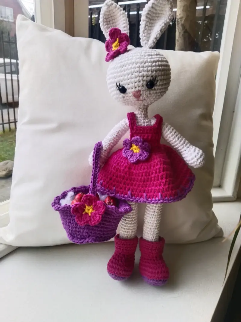 Conejo amigurumi tejido a crochet - 6