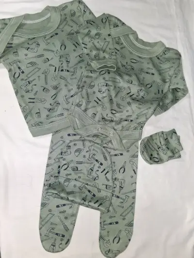 Pijama bebé dinosaurio celeste - miniatura 2