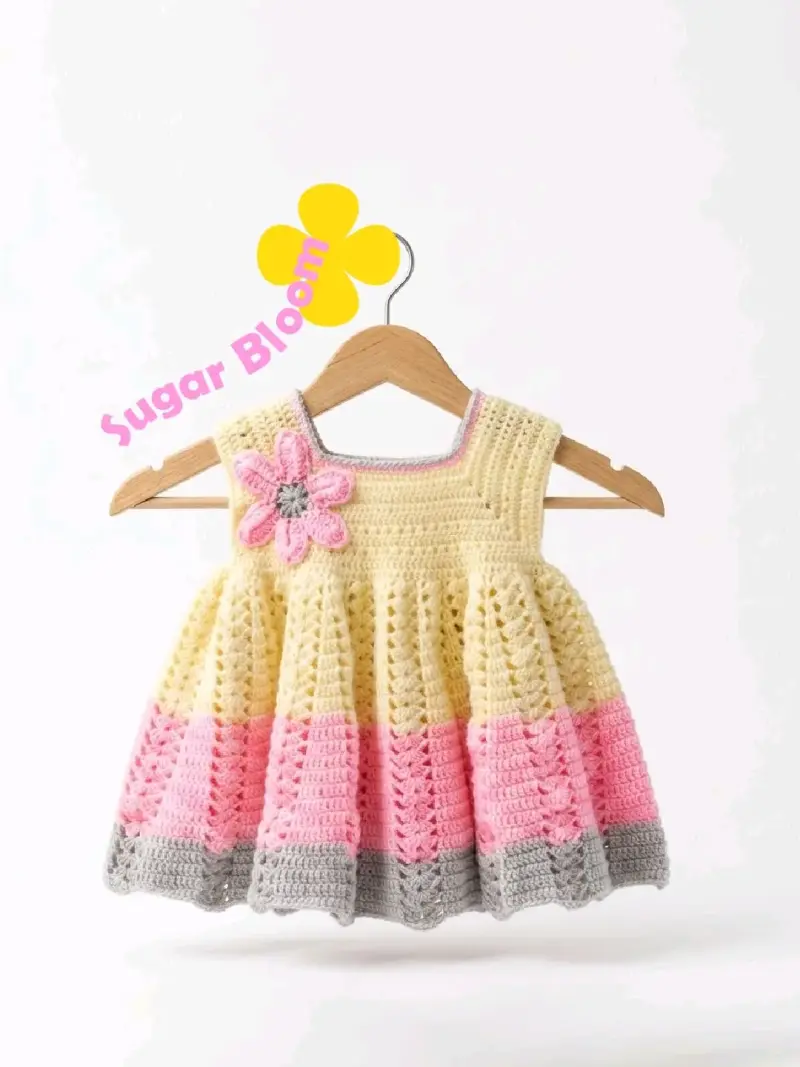 Vestido tejido para niña