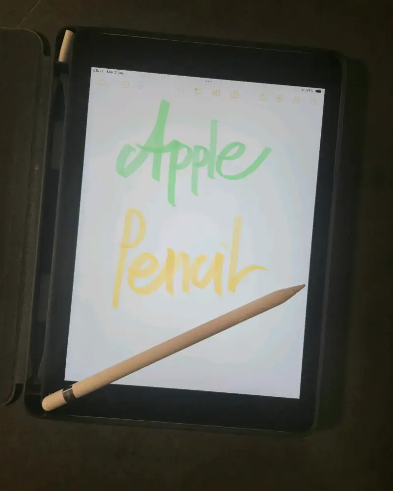 Tablet Apple con funda y Apple Pencil - 2