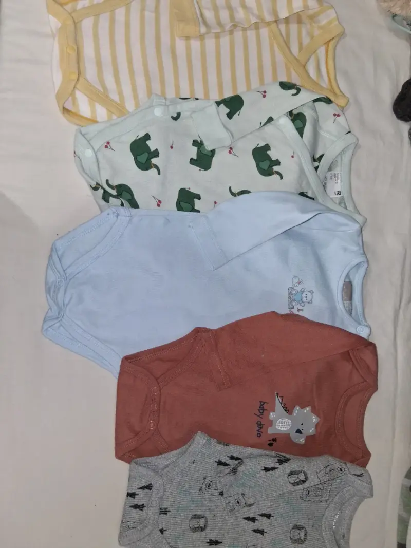 Conjunto de bodys de bebé estampados