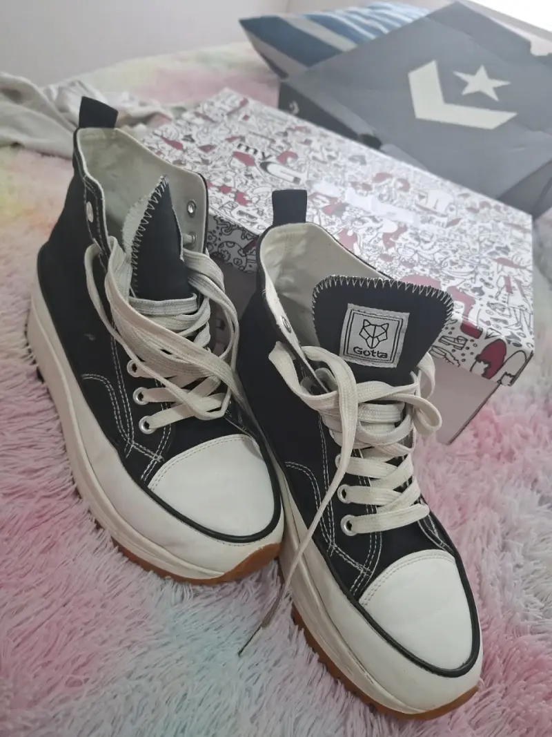 Zapatillas negras con plataforma - 1