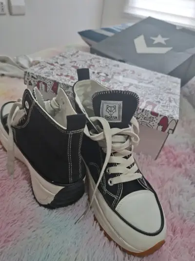 Zapatillas negras con plataforma - miniatura 2