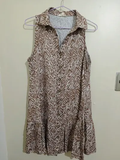Vestido sin mangas animal print - miniatura 1