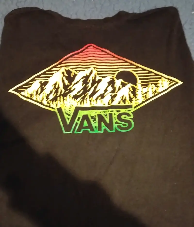 Polera negra Vans con logotipo - 2