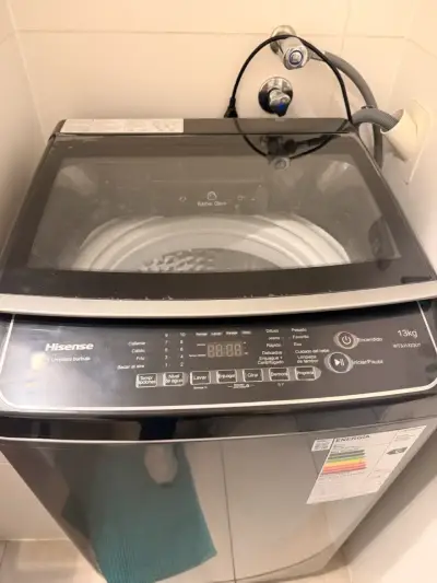 Lavadora Hisense 13 kg gris - miniatura 2