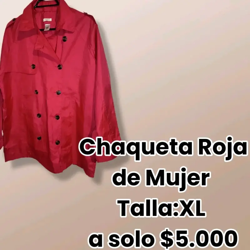 Chaqueta roja mujer XL - 1