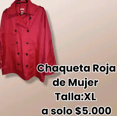 Chaqueta roja mujer XL - miniatura 1