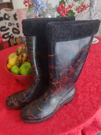 Botas de lluvia café número 38 - miniatura 2