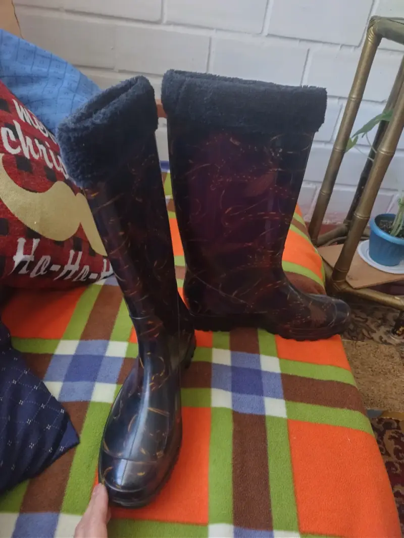 Botas de lluvia café número 38 - 4