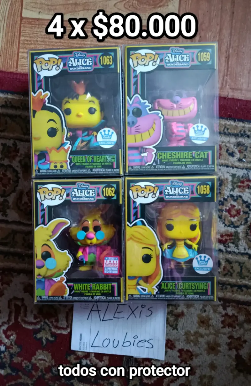 Figuras Funko Pop Alice in Wonderland