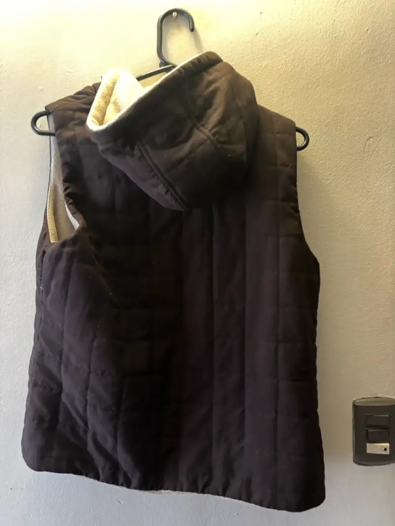 Polar reversible marrón con capucha - 2