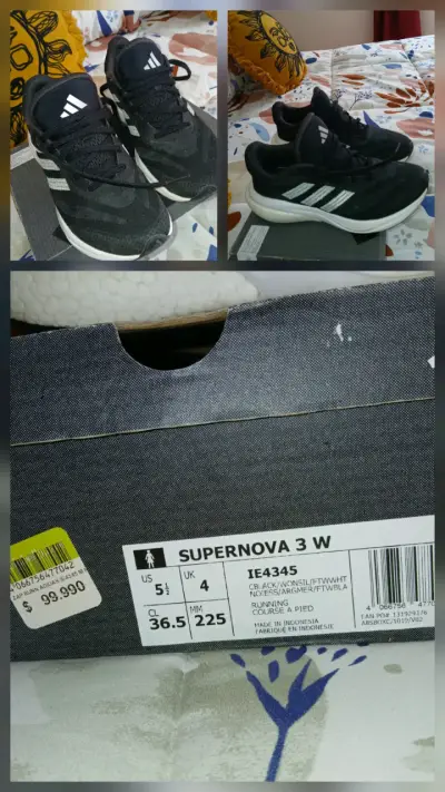 Zapatillas negras talle 36 - miniatura 2