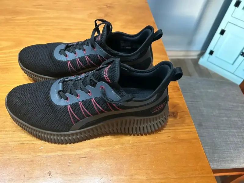 Zapatillas Skechers negras Bobs Geo - 2