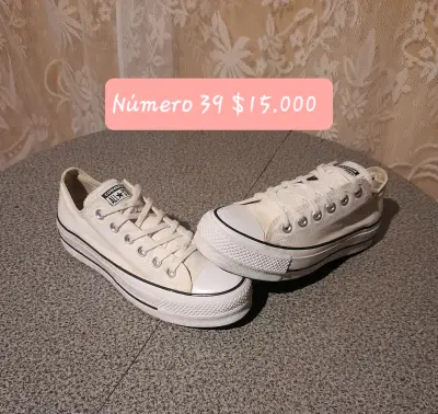 Zapatillas blancas talla 39 - miniatura 1