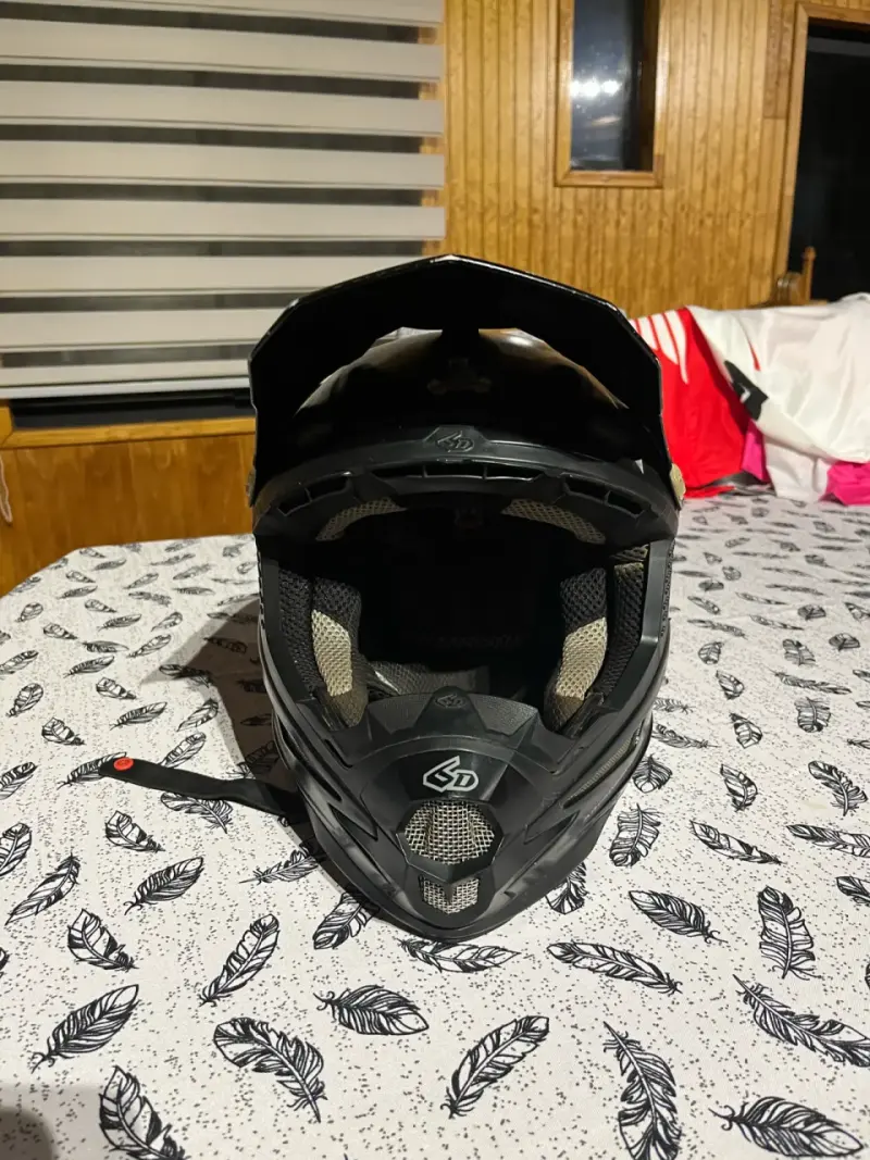 Casco 6D integral negro para motocross Talla M - 5