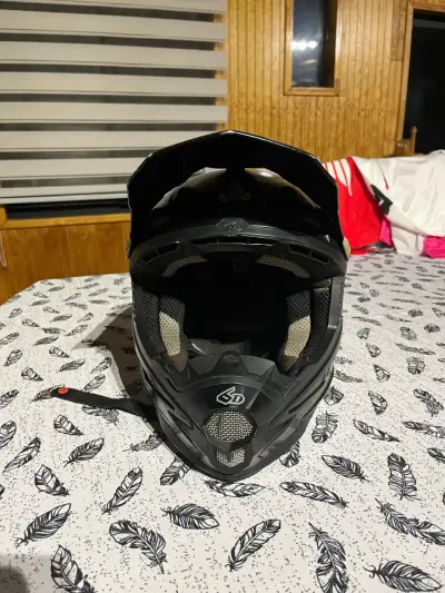 Casco 6D integral negro para motocross Talla M - miniatura 5