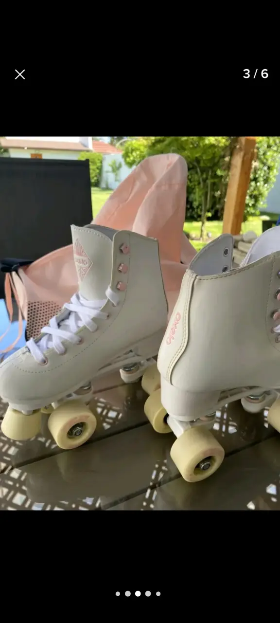 Patines y Bolso oxelo patines fucsia. - 3