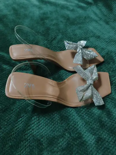Sandalias ZARA con lazo brillante - miniatura 2