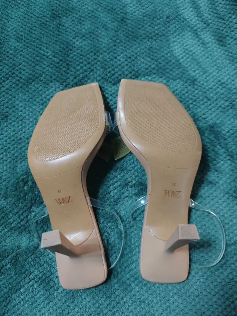 Sandalias ZARA con lazo brillante - 4