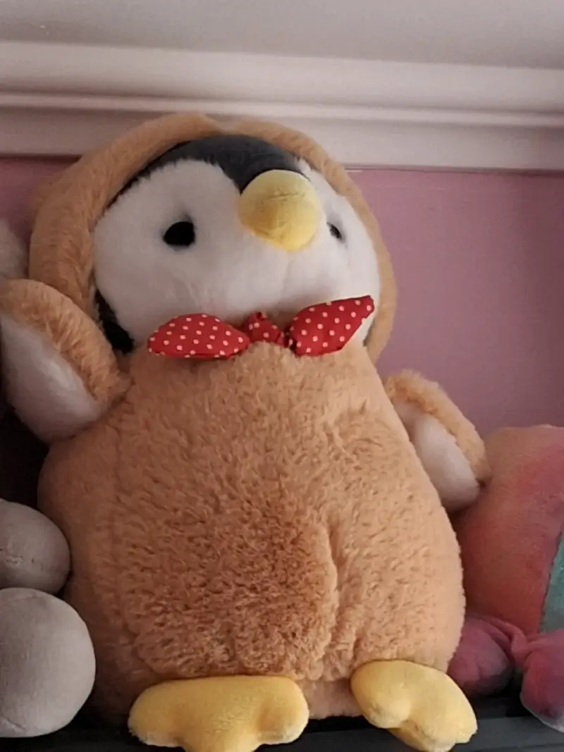 Peluche de pingüino con lazo - 2