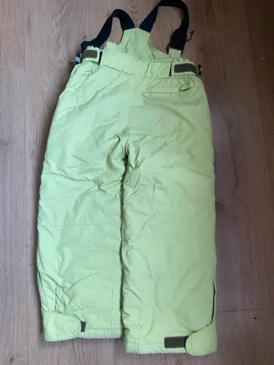Pantalones de nieve infantiles verde pistacho - miniatura 2