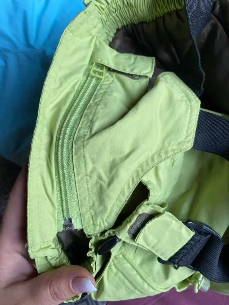 Pantalones de nieve infantiles verde pistacho - 3