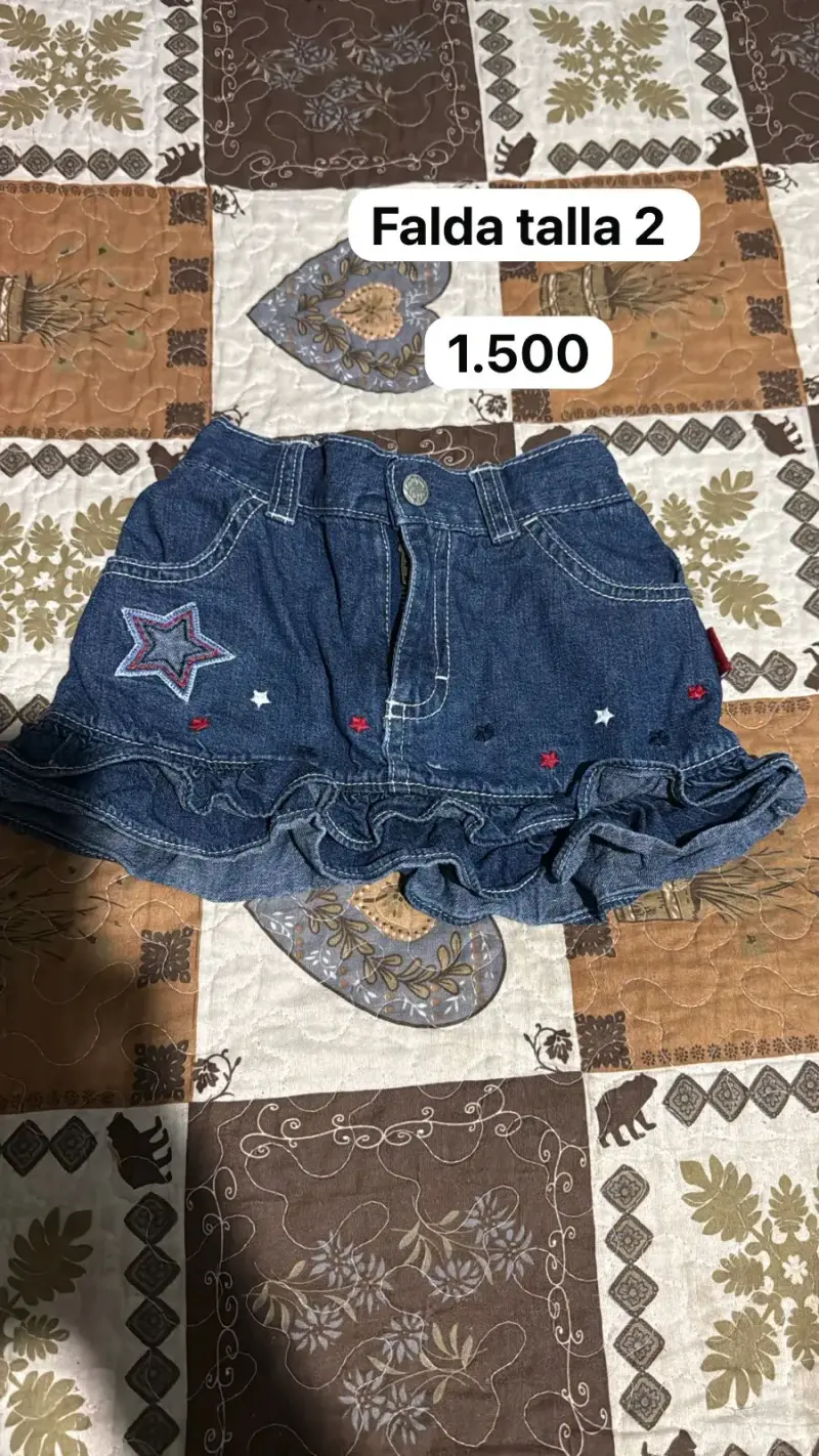 Falda de mezclilla talla 2
