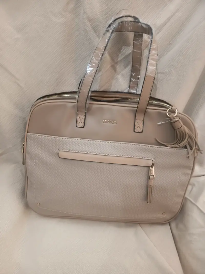 Bolso beige elegante Secret - 2