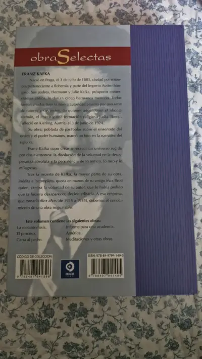 Libro 'Obra Selectas' de Franz Kafka - miniatura 3