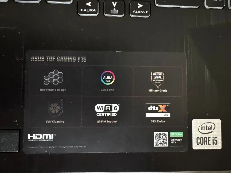 Laptop ASUS tuf f15 - 4