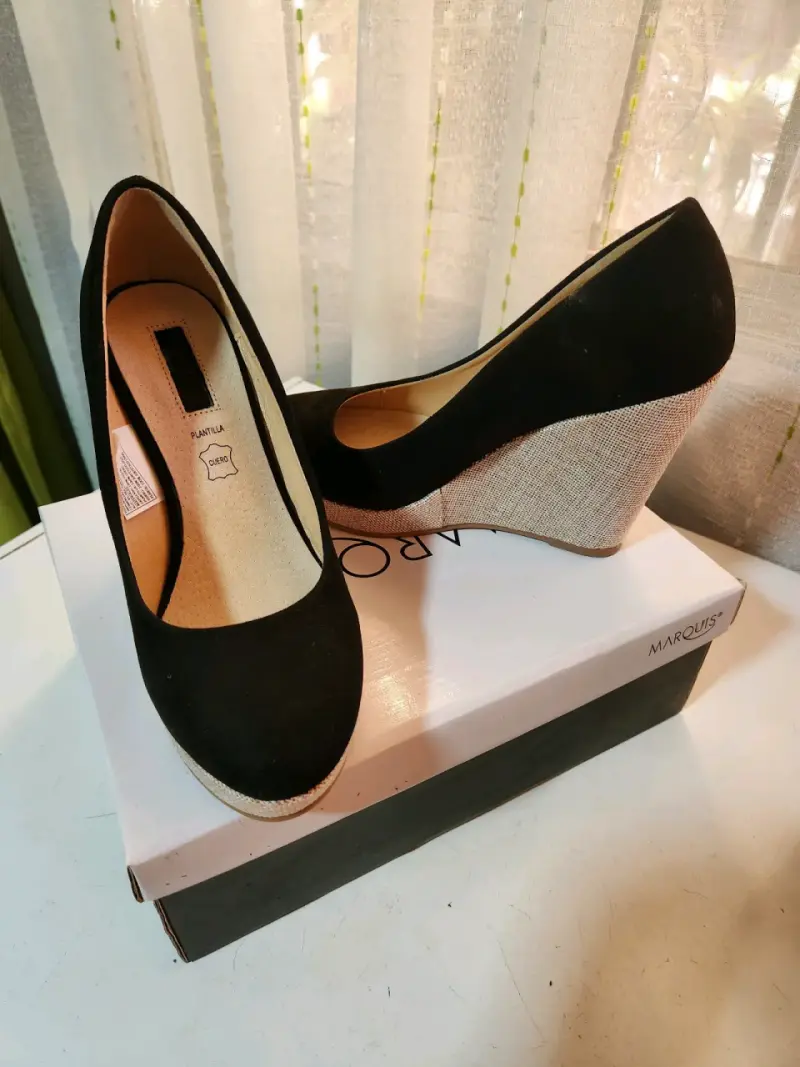 Zapato gamuza con taco - 2