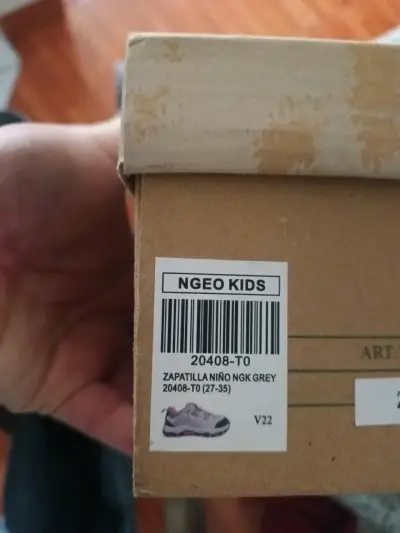 Zapatillas NaGEO impermeables gris con rosado - miniatura 2