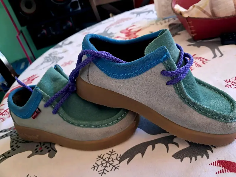 Zapatos Hush puppies de gamuza verde para niños - 2