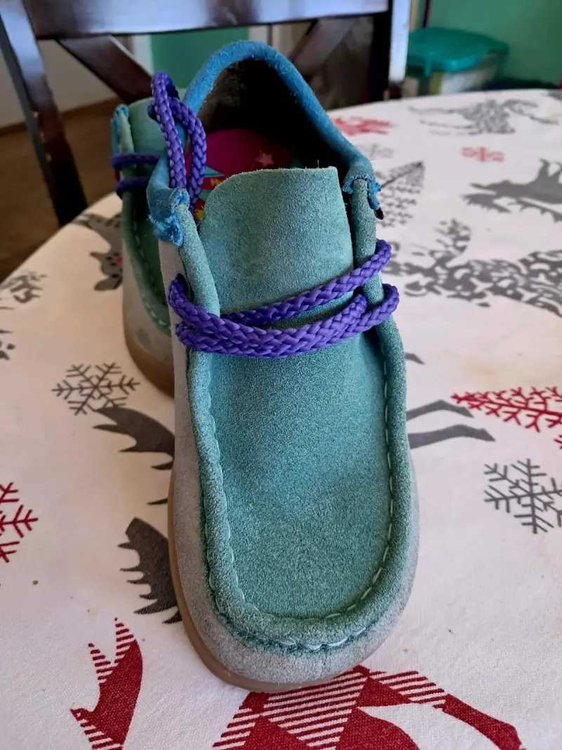 Zapatos Hush puppies de gamuza verde para niños - 3
