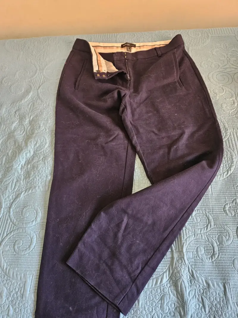 Pantalones morados de vestir