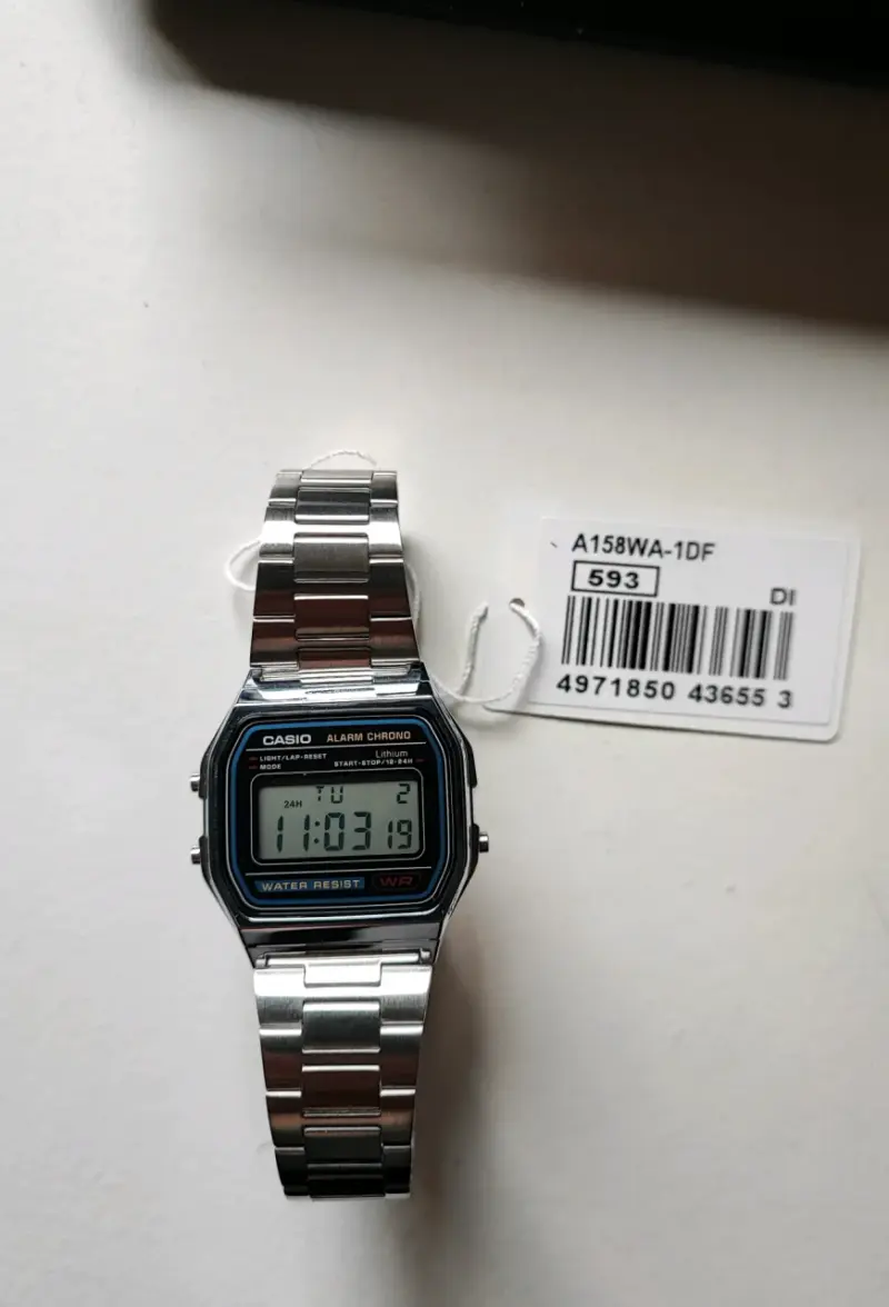 Reloj Casio Digital Unisex A-158WA-1DF - 2