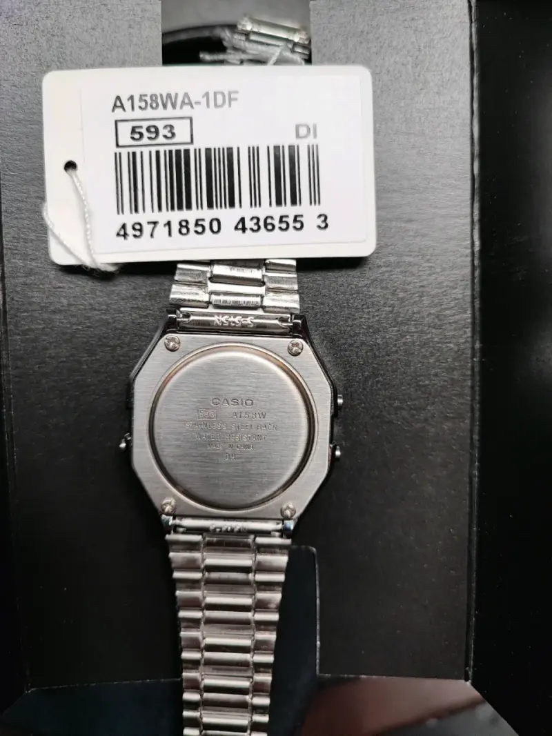 Reloj Casio Digital Unisex A-158WA-1DF - 5