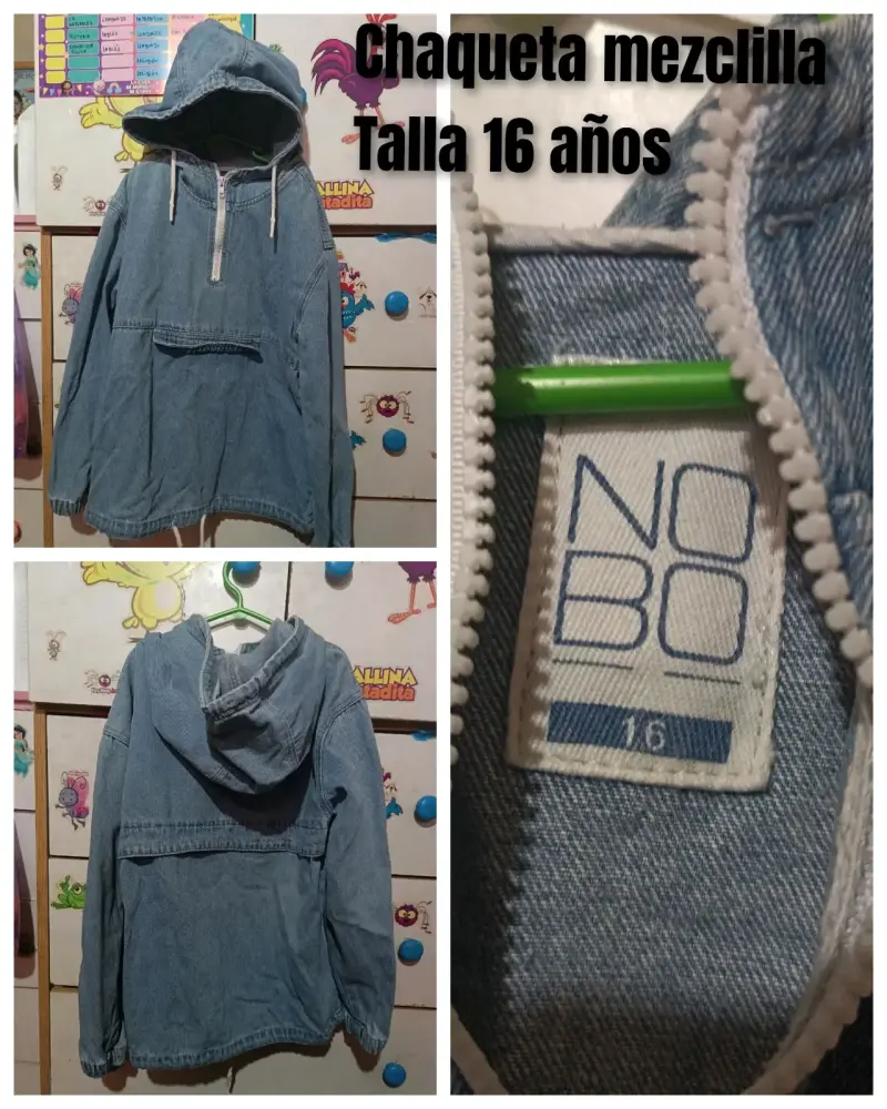 Chaqueta mezqulilla con capucha