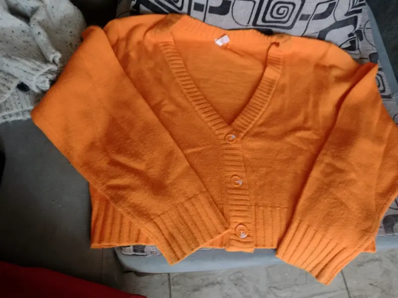 Chaleco naranja de botones