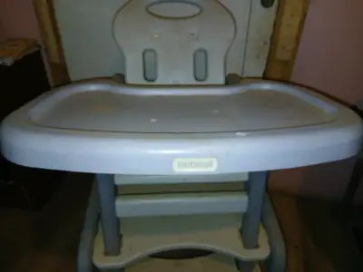 Silla de comer Bebesit gris claro - miniatura 3
