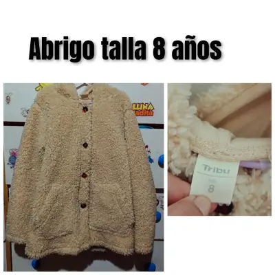 Abrigo infantil beige talla 8 - miniatura 1