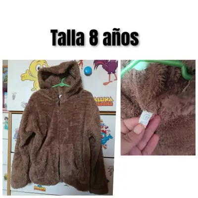 Abrigo infantil beige talla 8 - miniatura 4
